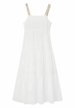 Desigual Long Embroidered Strap - Maxi-Jurk - White -Desigual c927388d9a424ed79c6a5c89292b3f01