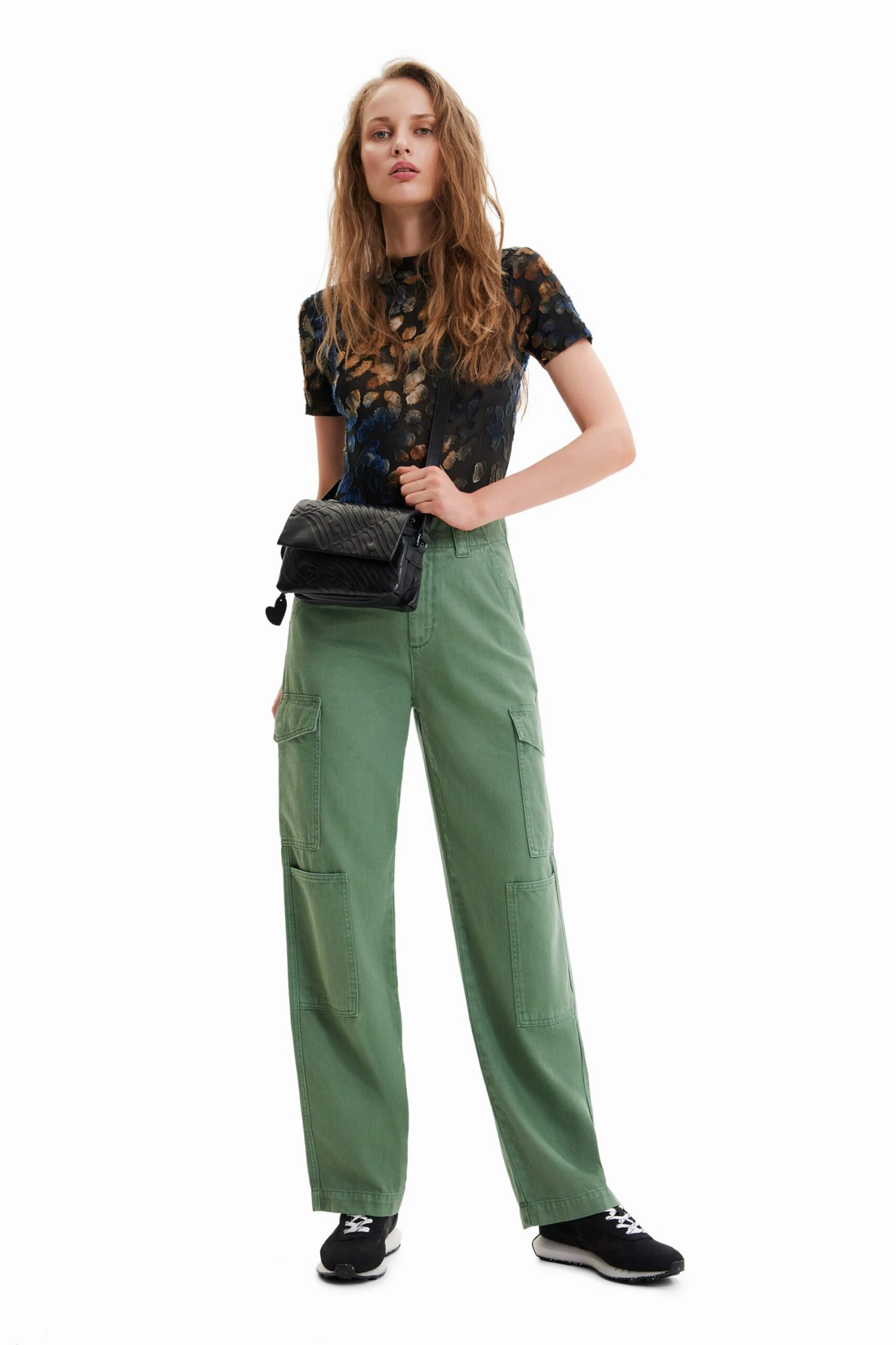 Desigual Pant Sedal - Cargobroek - Bottle Green 2 Desigual Pant Sedal - Cargobroek - Bottle Green - Afbeelding 2
