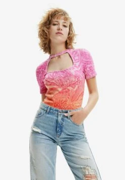 Desigual Designed By M. Christian Lacroix - T-Shirt Print - Multi Coloured