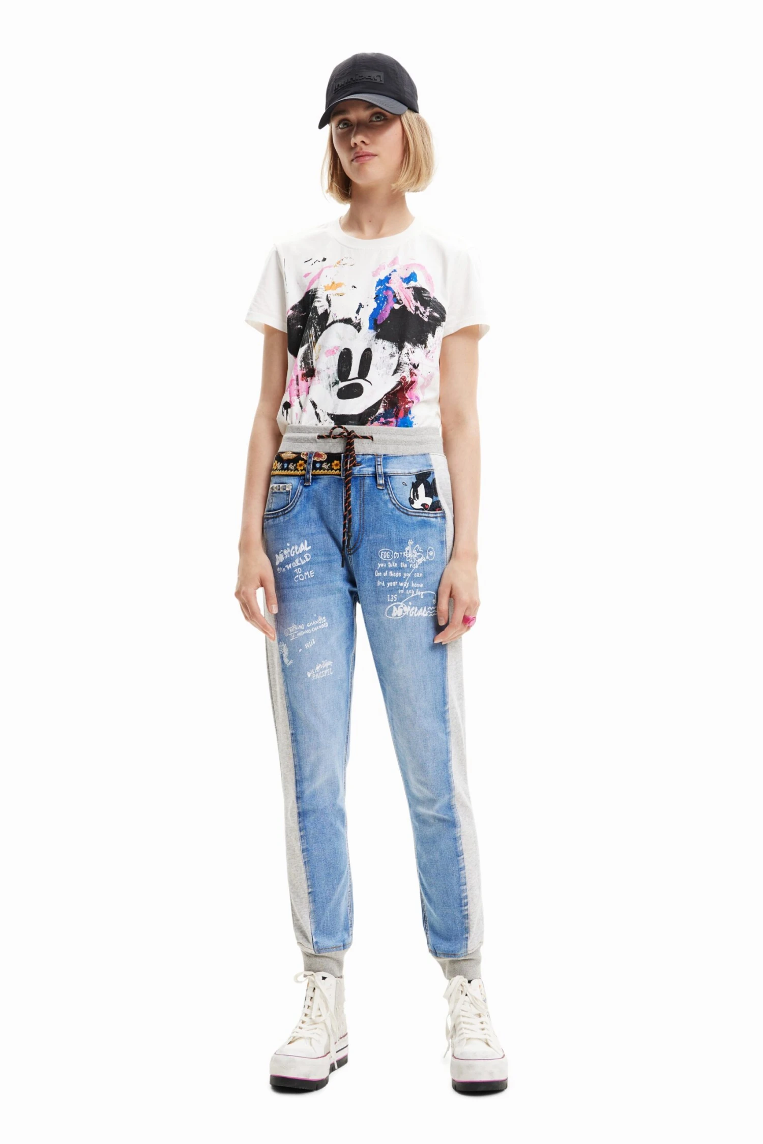 Desigual Disney - Relaxed Fit Jeans - Denim Light Wash 2 Desigual Disney - Relaxed Fit Jeans - Denim Light Wash - Afbeelding 2