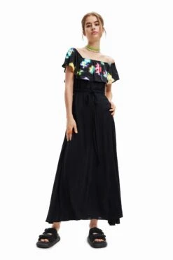 Desigual Vest Susan - Maxi-Jurk - Black