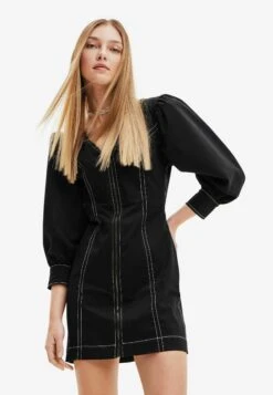 Desigual Short Slim Zip - Jurk - Black