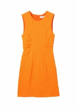 Desigual Textured- Etui-Jurk - Orange -Desigual c9e84254c60f4ca4a88de39faed53f87