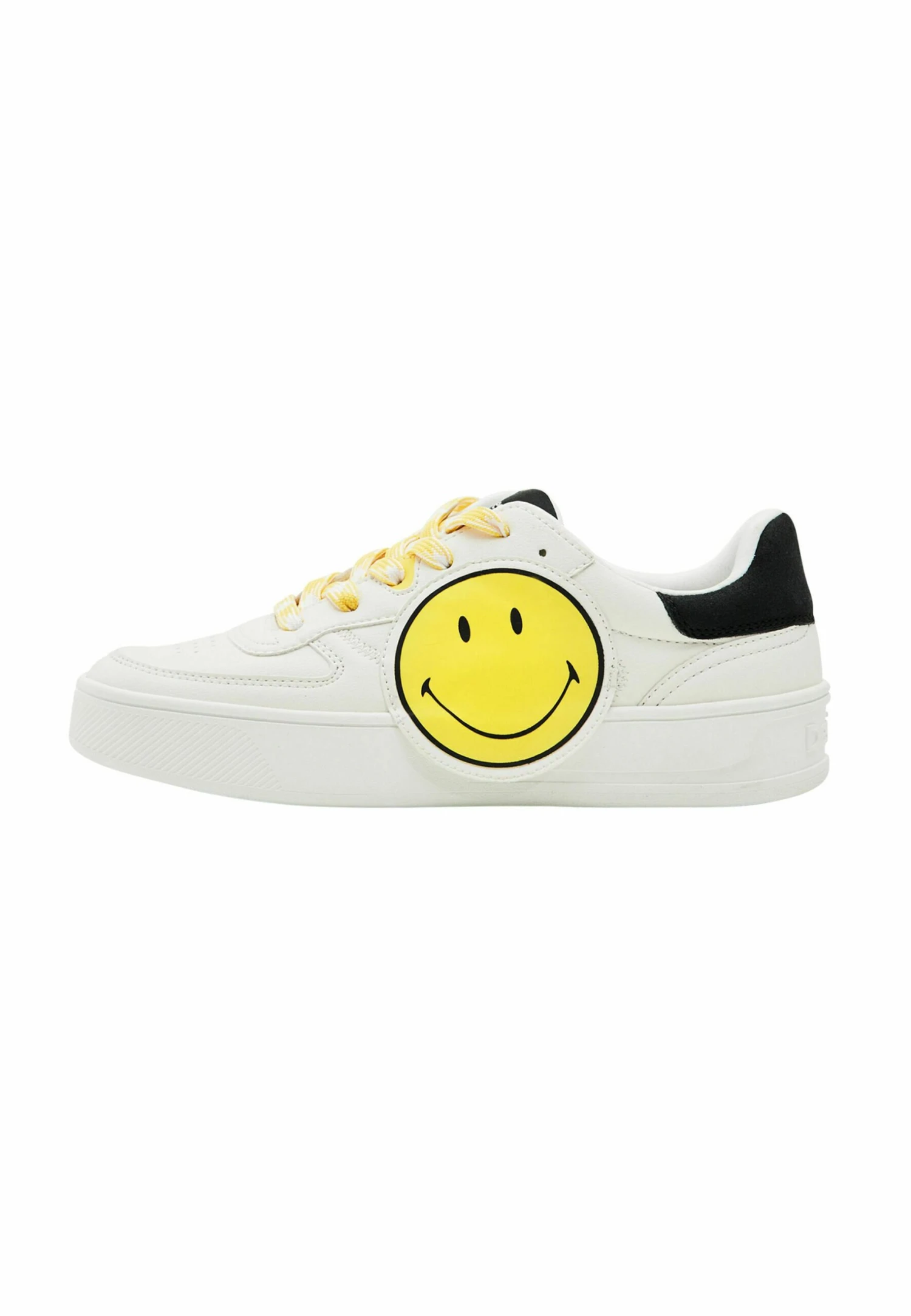 Desigual Smiley - Sneakers Laag - White 1 Desigual Smiley - Sneakers Laag - White