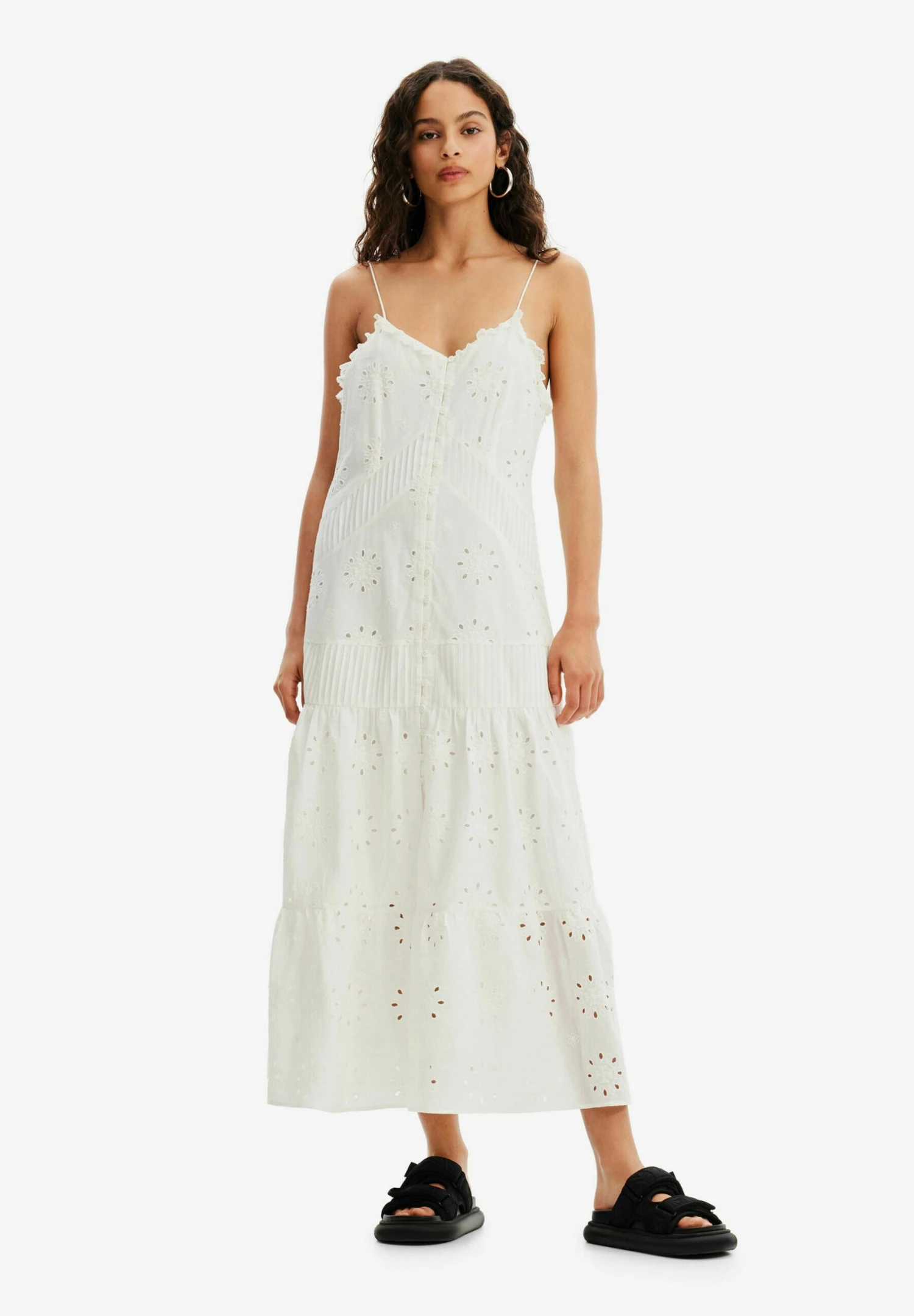 Desigual Maxi-Jurk - White 2 Desigual Maxi-Jurk - White - Afbeelding 2