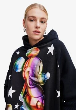 Desigual Mickey Mouse- Hoodie - Black -Desigual cd02058a93374b0384e0ed63e5bae9b3