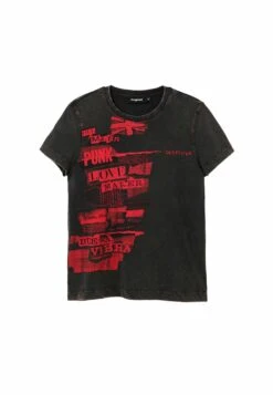 Desigual Softouch Wide-Leg - T-Shirt Print - Black -Desigual ce7bd19bf8c24da2a2d46c49302674a9