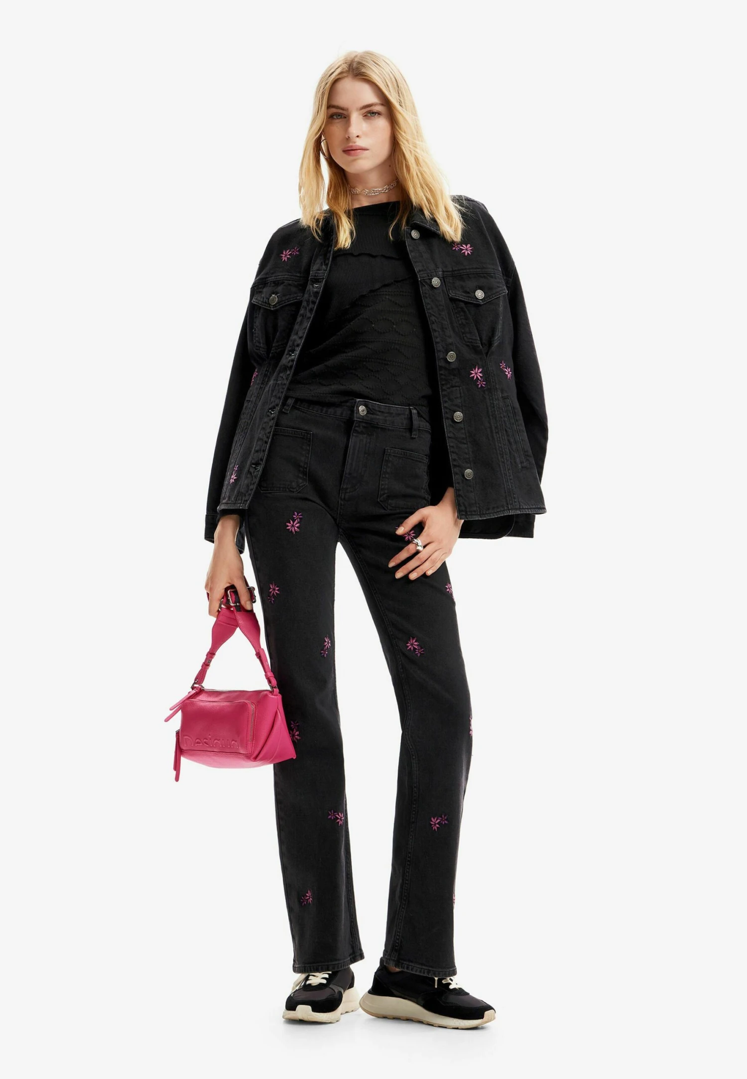 Desigual Textured- Longsleeve - Black 2 Desigual Textured- Longsleeve - Black - Afbeelding 2