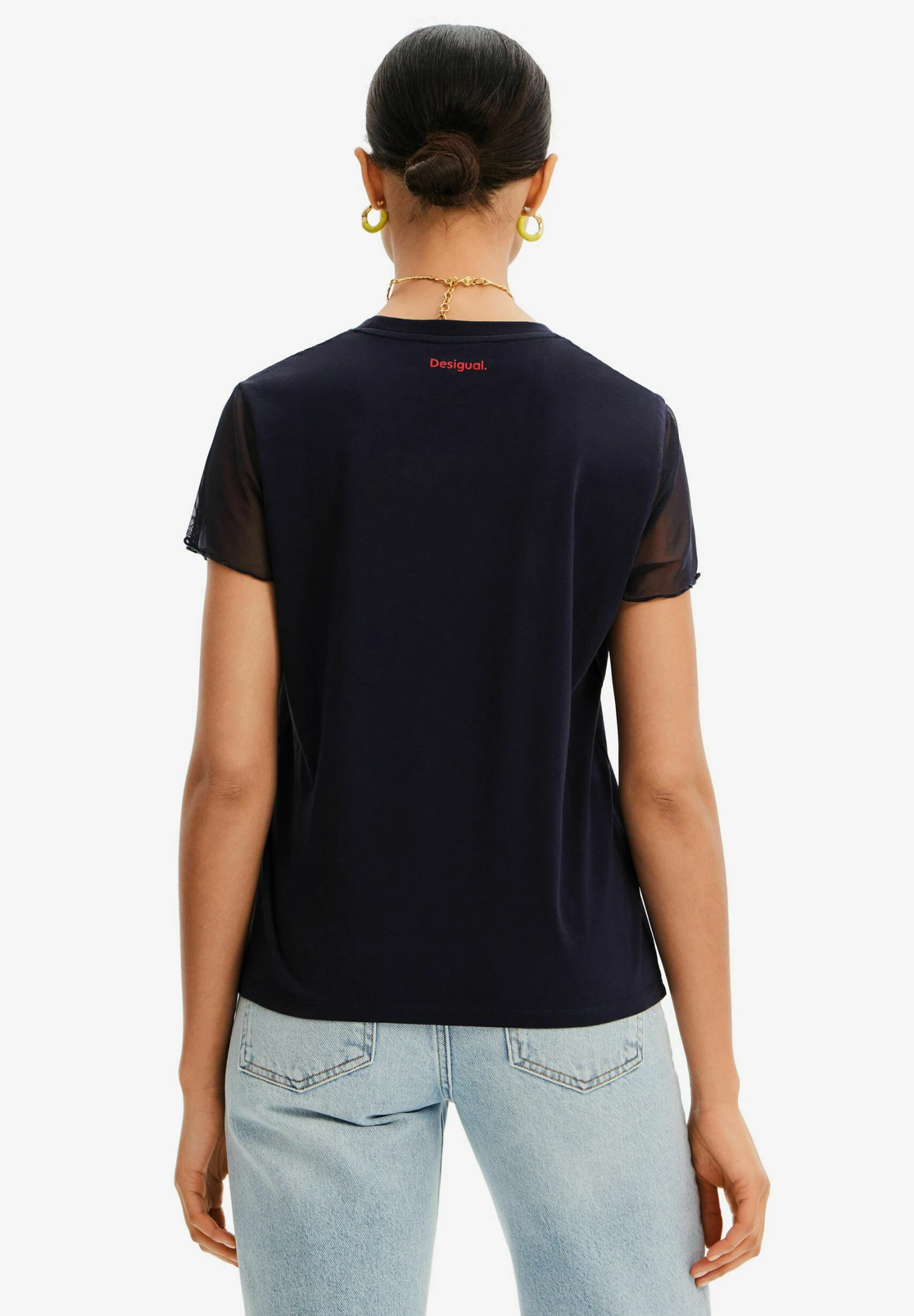 Desigual Designed By M. Christian Lacroix - T-Shirt Print - Blue 3 Desigual Designed By M. Christian Lacroix - T-Shirt Print - Blue - Afbeelding 3