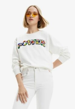 Desigual Power Patch - Sweater - White