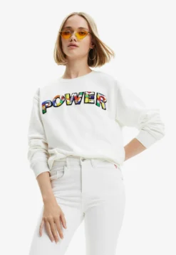 Desigual Power Patch - Sweater - White