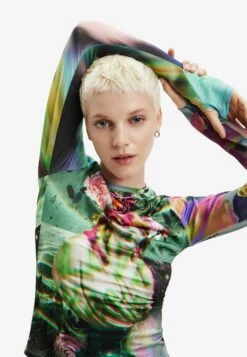 Desigual Fantasy Bust - Longsleeve - Blue -Desigual d1da04a8e07d4c2095f37bbb22c4a70b