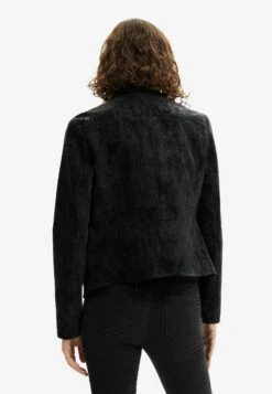 Desigual Suede-Effect Biker - Imitatieleren Jas - Black -Desigual d1fd093860324ad482b0911a52379072