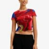 Desigual Tropical Bikini - Blouse - Red