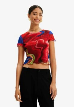 Desigual Tropical Bikini - Blouse - Red