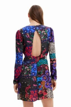 Desigual Patchwork Cut Out - Jurk - Black 7 Desigual Patchwork Cut Out - Jurk - Black -Desigual d369dd131ec446b39d046f2a6c8b9002