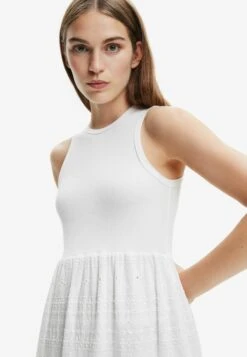 Desigual Pink Pantherleeveless - Maxi-Jurk - White -Desigual d41c827062e347428797c2d5b2469087