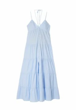 Desigual Long Striped- Maxi-Jurk - Blue -Desigual d431206303ad4e3e83f2d571cce266a9