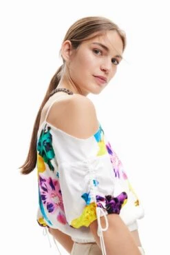 Desigual Blus Bernadette - Top - White -Desigual d4b5874c28814f08b0dcad462465d0c8