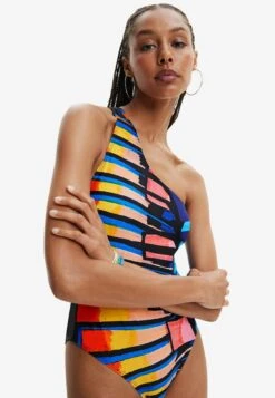 Desigual Asymmetric Strap Swimsuit - Badpak - Black 8 Desigual Asymmetric Strap Swimsuit - Badpak - Black -Desigual d4c4cba7bef54e238a8aa1ad4a067301