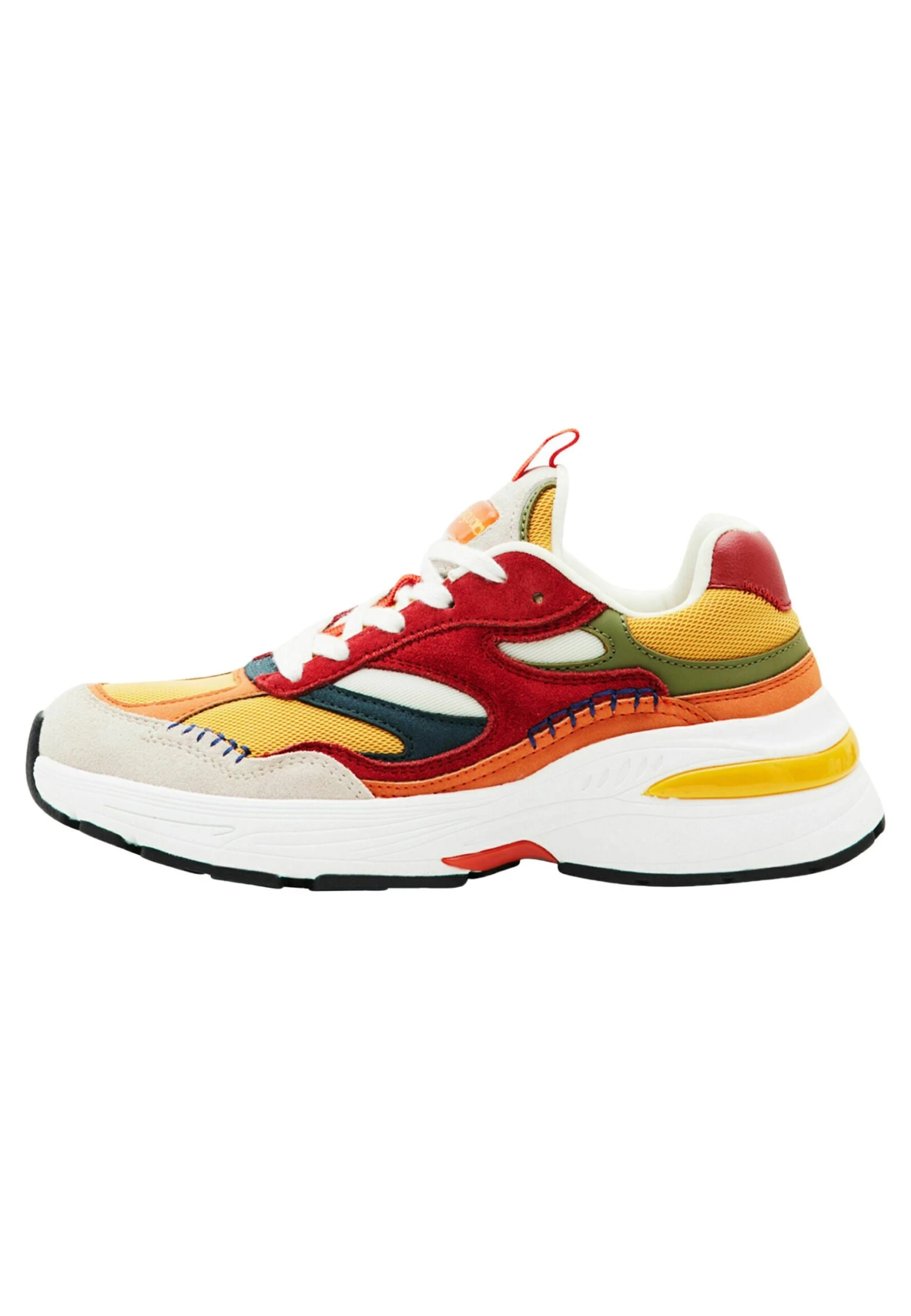 Desigual Patchwork- Sneakers Laag - Yellow 1 Desigual Patchwork- Sneakers Laag - Yellow