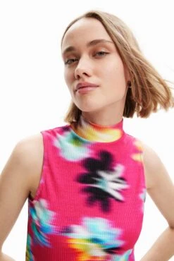 Desigual Flor - Top - Rosa Marlen -Desigual d74d434ef9bf4eabb781ab28c91a4b45