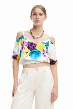 Desigual Blus Bernadette - Top - White