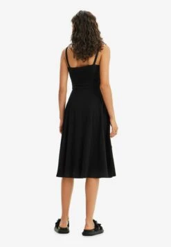 Desigual Swiss Midi- Jurk - Black -Desigual da28361239e04905a91fc95512051c43