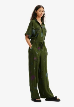 Desigual Illustrations Worker Jumpsuit - Jumpsuit - Green -Desigual da67e4677d8946d99d11efd844381dc6 scaled