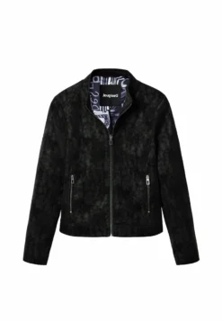 Desigual Suede-Effect Biker - Imitatieleren Jas - Black -Desigual da82d57c562f4a108ff03c4616e1e3c0 scaled