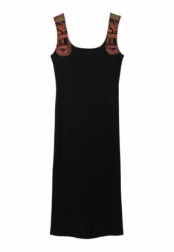 Desigual Slim Ribbed Strappy - Etui-Jurk - Black -Desigual da8b3d532d264e5284dd37159d7be1d7