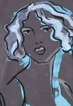 Desigual Mona - T-Shirt Print - Grey -Desigual daa283285123451f94c64d88b866287b scaled