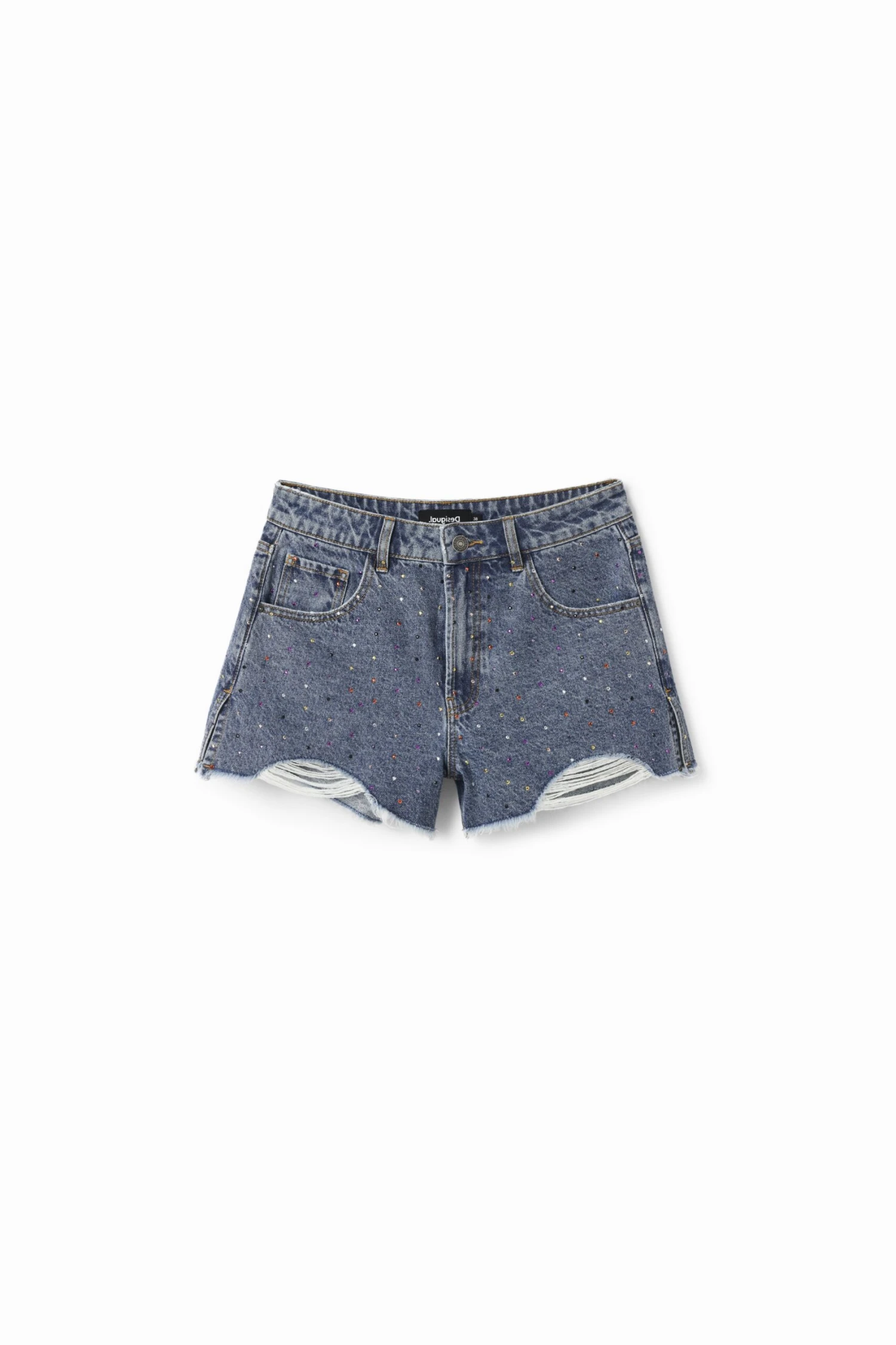Desigual Maria - Jeansshort - Denim Medium Wash 4 Desigual Maria - Jeansshort - Denim Medium Wash - Afbeelding 4