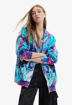 Desigual Designed By M. Christian Lacroix - Sweater Met Rits - Blue