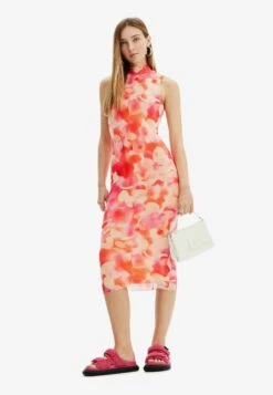 Desigual Floral Midi - Jurk - Red