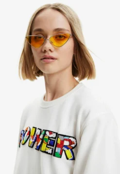 Desigual Power Patch - Sweater - White -Desigual de39d47851c84d8193467f19175ade9a scaled