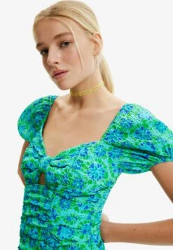 Desigual Arty Hoodie - Jurk - Green -Desigual ded517d98e204142b9b05321088e039f