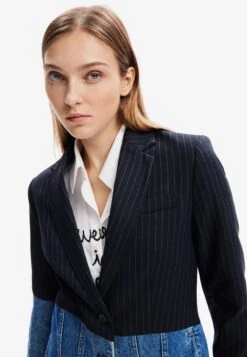 Desigual Hybrid - Blazer - Blue -Desigual e0fdb06ab7534dd284cd70281ef787d5