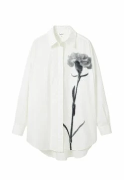 Desigual Oversize Flower - Overhemdblouse - White -Desigual e3436fc3dcf6499ca6ab5269da856cb9