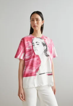 Desigual Pinka - T-Shirt Print - White