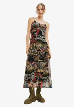 Desigual M Christian Lacroix Tapestry- Jurk - Brown