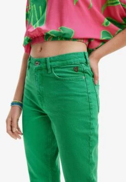 Desigual Washed-Effect Mom - Slim Fit Jeans - Green -Desigual e490c996db4440589f6140d1ee4399b1