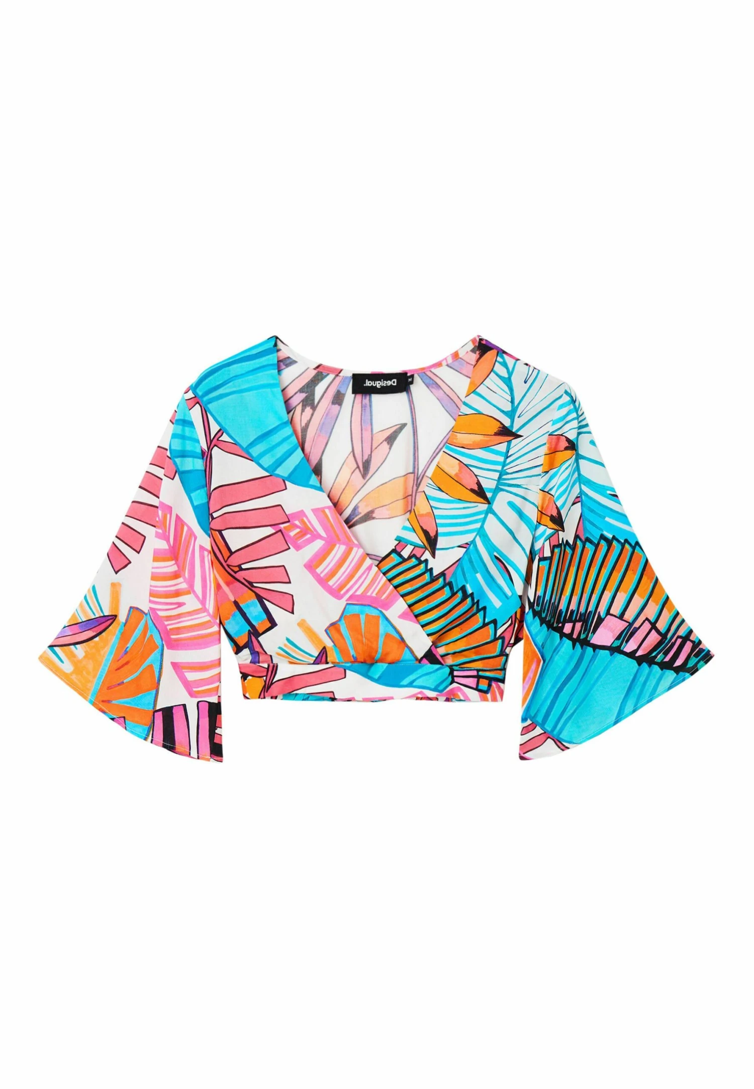Desigual Tropical Wrap Crop - Strandaccessoire - White 5 Desigual Tropical Wrap Crop - Strandaccessoire - White - Afbeelding 5