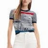 Desigual Sun - T-Shirt Print - Royal