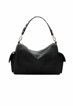 Desigual Midsize Half Logo - Handtas - Black