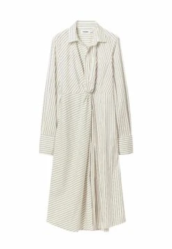 Desigual Striped Midi- Blousejurk - White 9 Desigual Striped Midi- Blousejurk - White -Desigual e86f44c198a34ff59e329e73037cbeb9