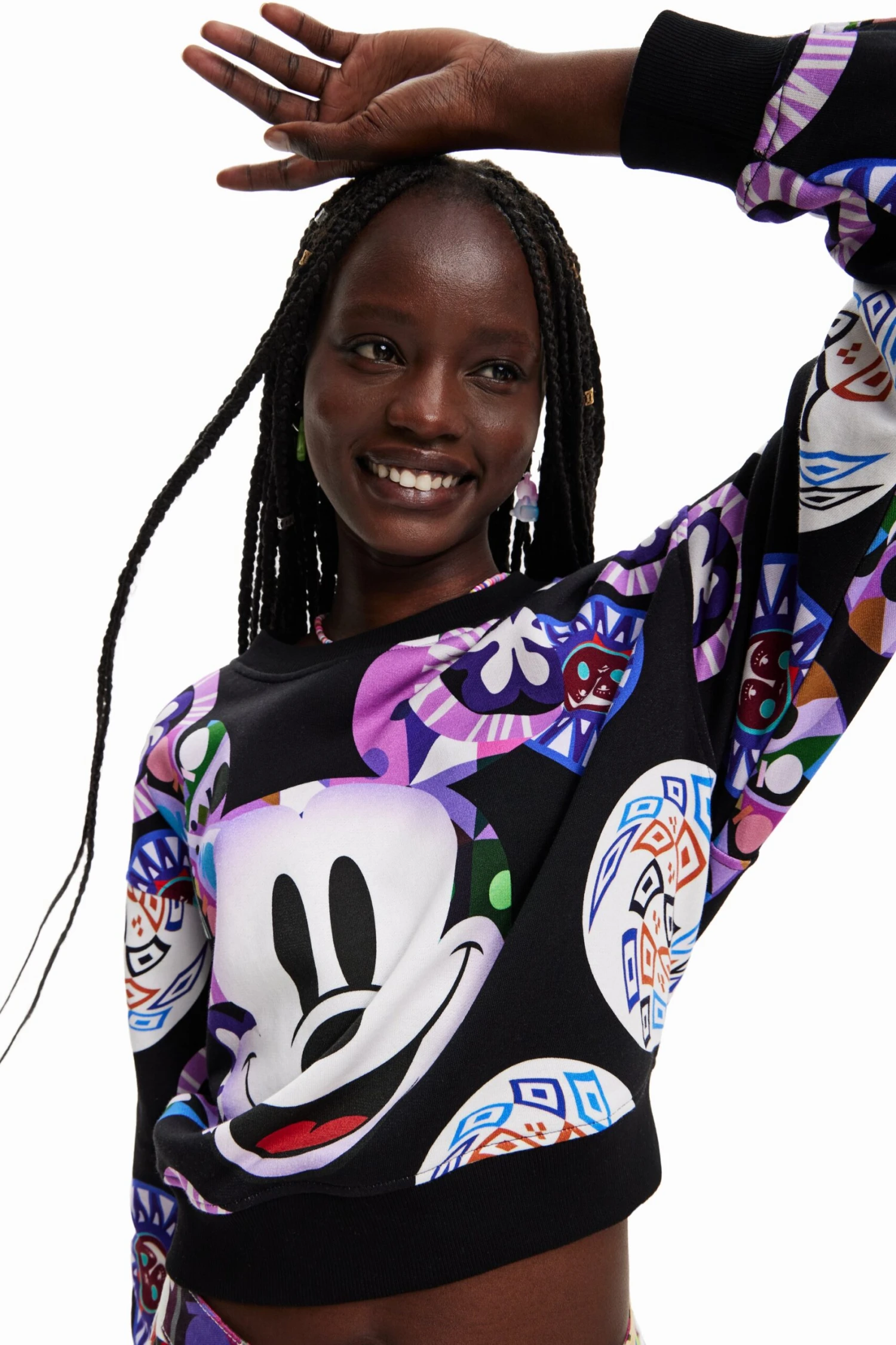 Desigual Psicho Mickey - Sweater - Violeta Mistic 5 Desigual Psicho Mickey - Sweater - Violeta Mistic - Afbeelding 5
