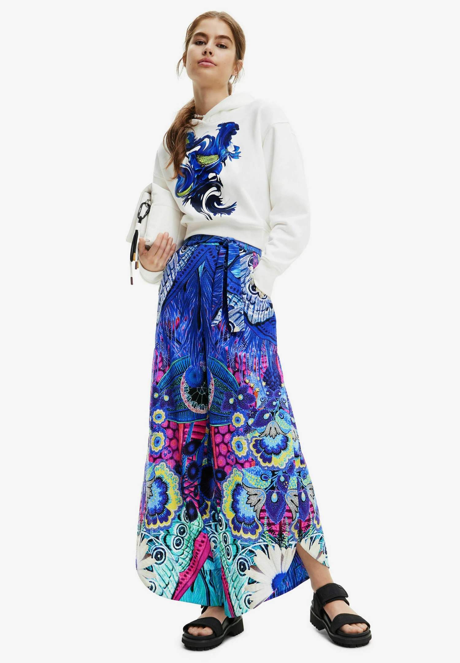 Desigual Arty Hoodie - Hoodie - White 2 Desigual Arty Hoodie - Hoodie - White - Afbeelding 2