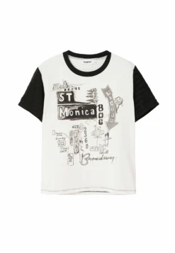 Desigual Illustration - T-Shirt Print - White -Desigual eb2e13dbd9c74948adcea658e842a1be scaled