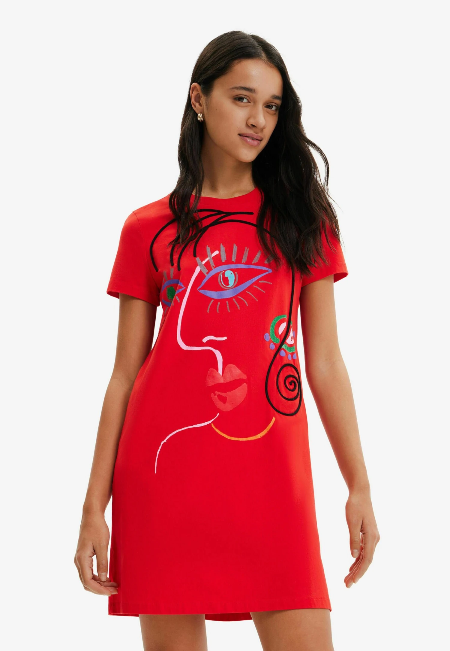 Desigual Designed By M. Christian Lacroix - Jerseyjurk - Red 1 Desigual Designed By M. Christian Lacroix - Jerseyjurk - Red